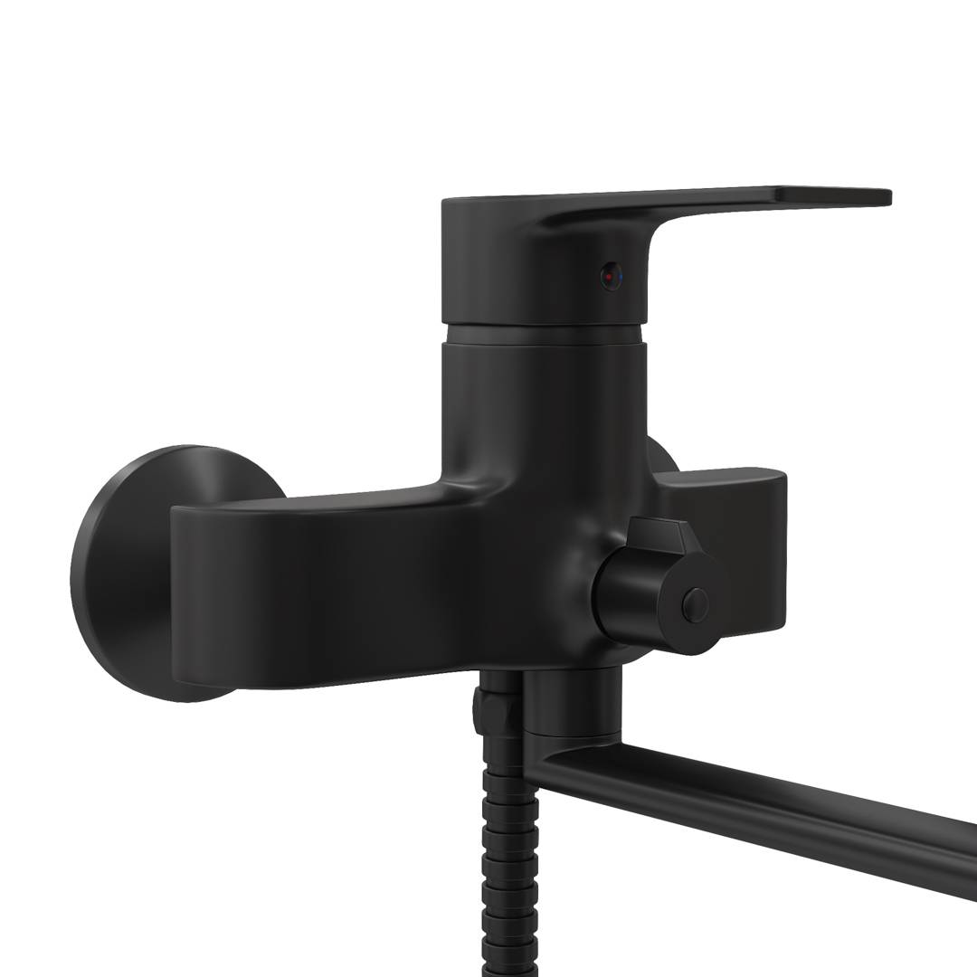 Смеситель для ванны Watersense Amelia W00355 черный матовый фото 4