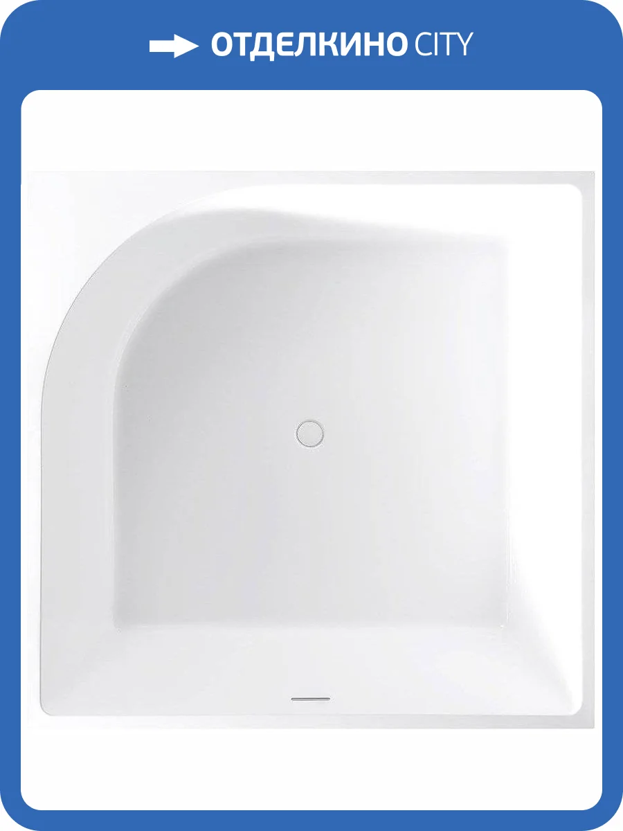 Акриловая ванна Abber AB9337 140x140 фото 4