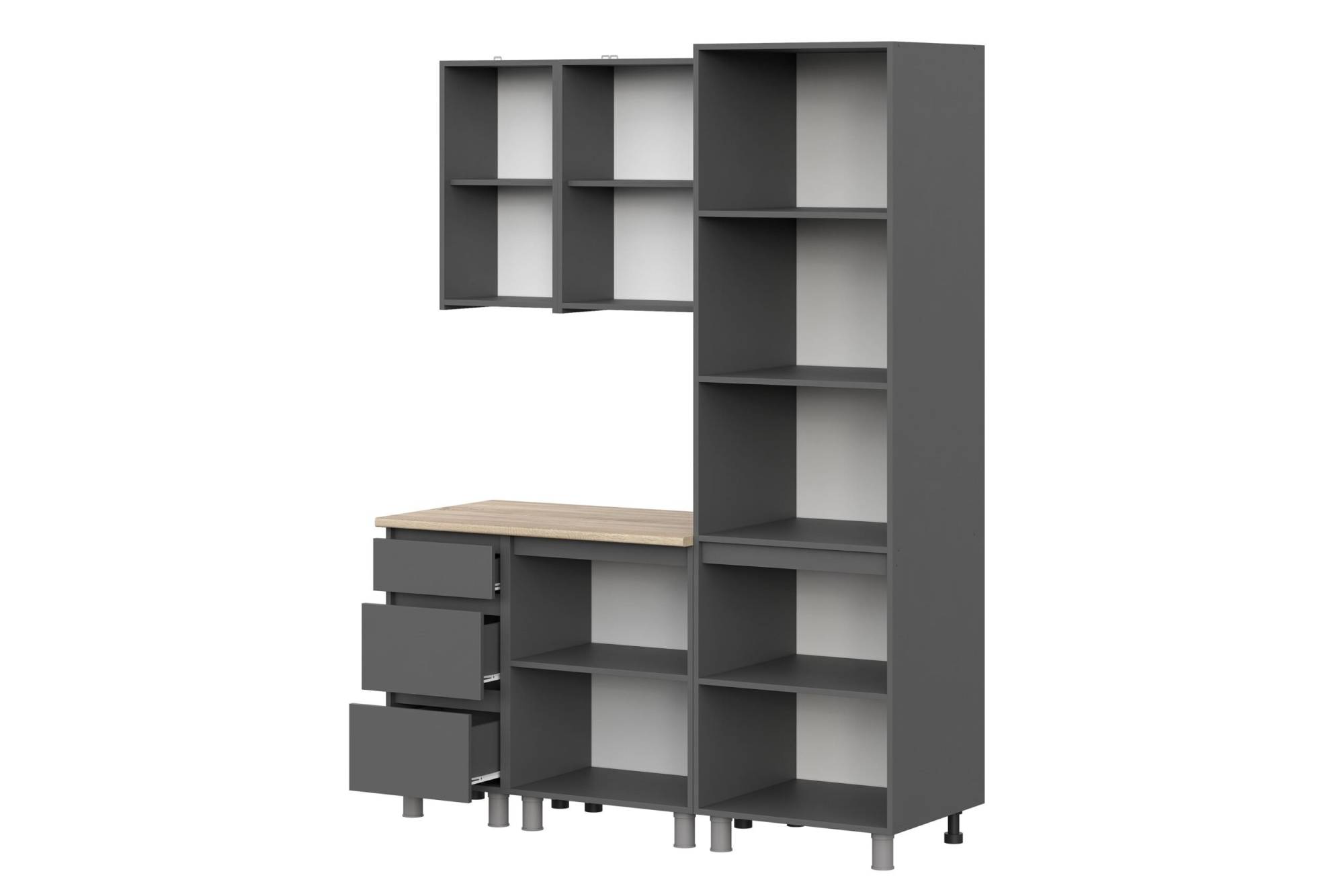 Организация хранения в модульной кухне