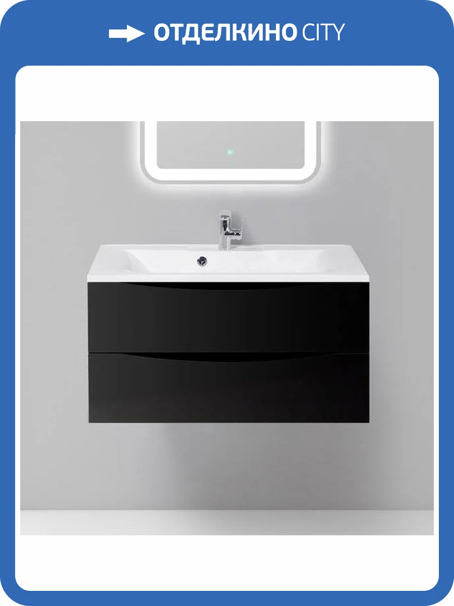 Тумба с раковиной BelBagno Marino 90 nero lucido фото 17