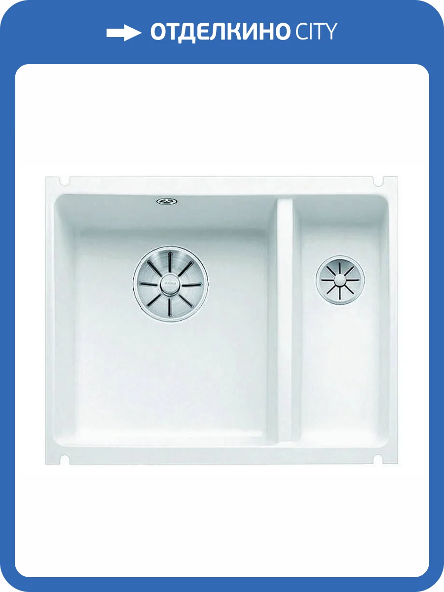 Мойка кухонная Blanco Subline 350/150-U 523741 белый глянец фото 7