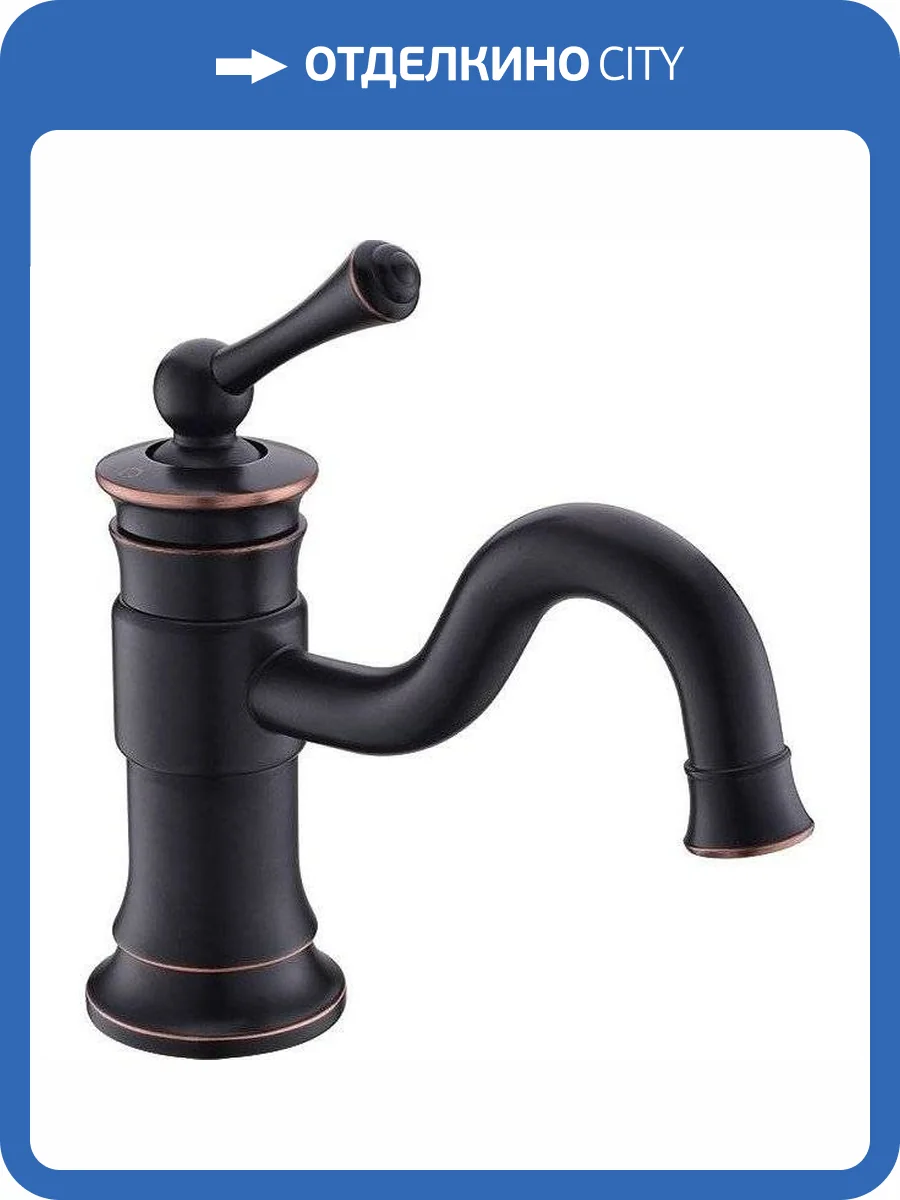 Смеситель для раковины Timo Adelia 6061/04F black antique фото 3