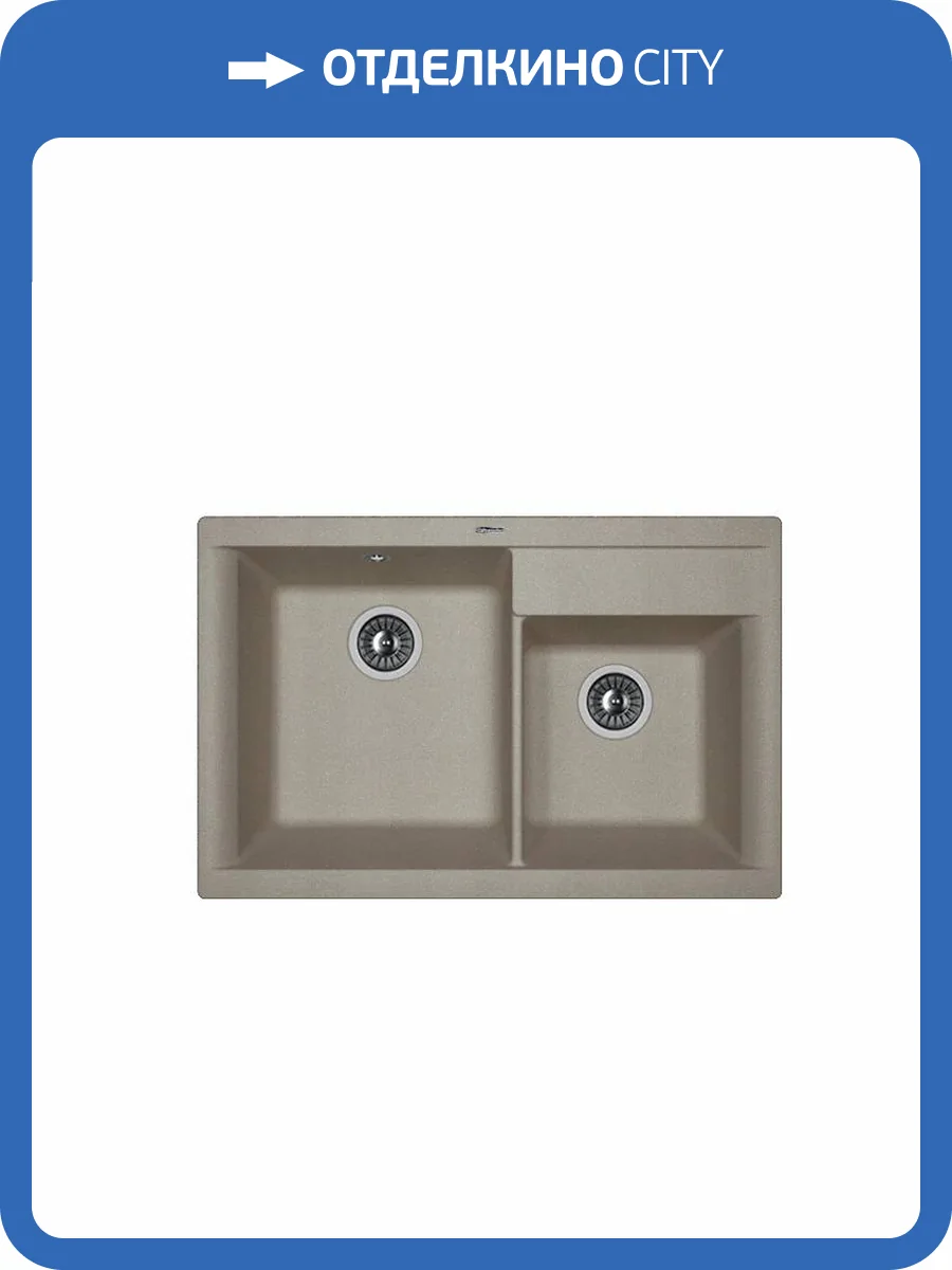 Мойка кухонная Florentina Касси 780 20.230.E0780.307 серый шелк фото 3