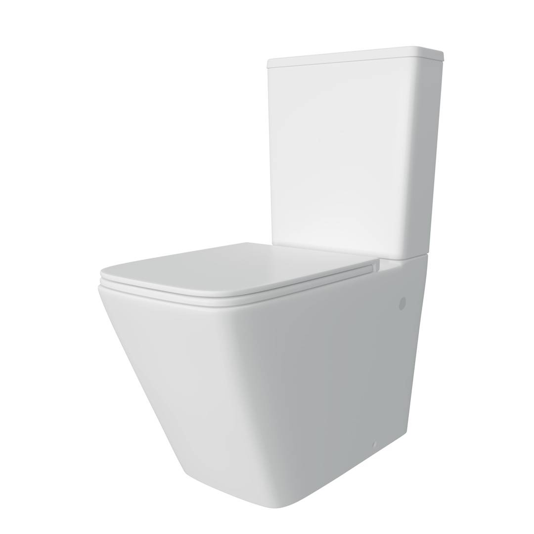 Унитаз-компакт Watersense Eva W00089 безободковый, сиденье микролифт фото 2