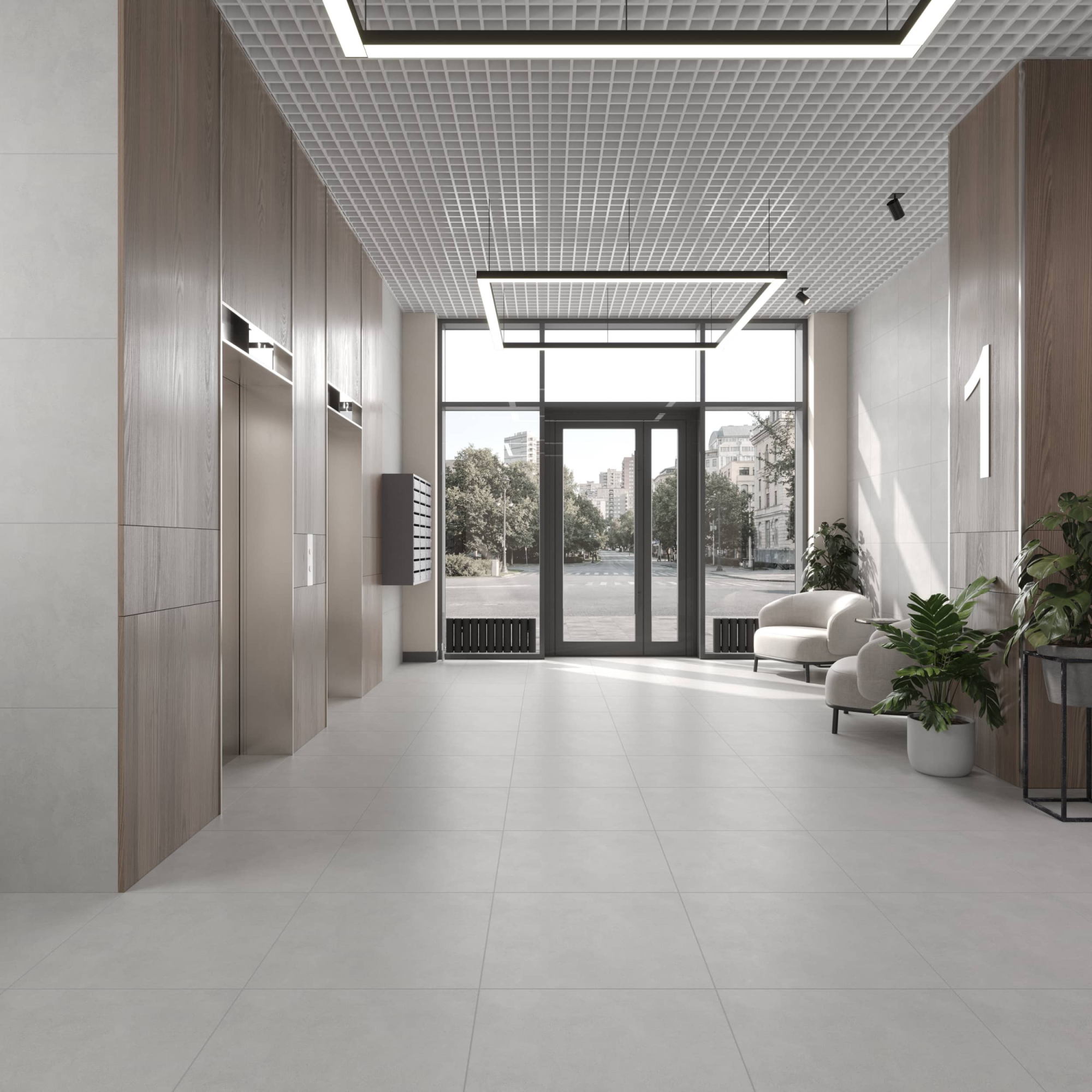 Керамогранит Lasselsberger Ceramics Иней Техно 6461-0425 Серый 60x60 фото 19