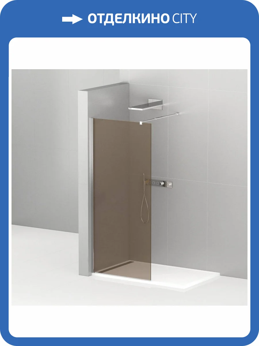 Душевая перегородка Cezares Liberta-L-1-80-BR-Cr фото 4