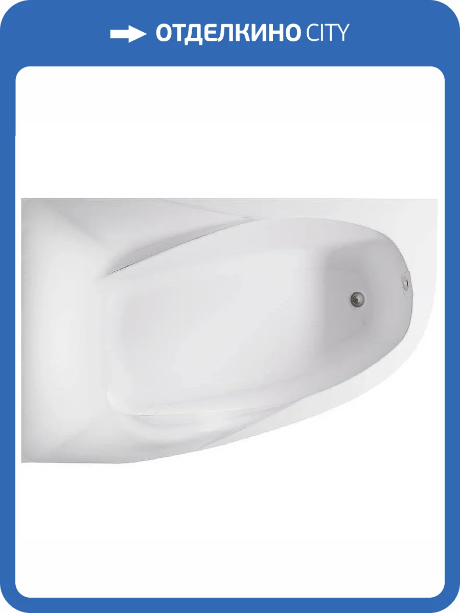 Ванна из искусственного камня Астра-Форм Селена 01010039 170x100 левая, белая глянцевая фото 10