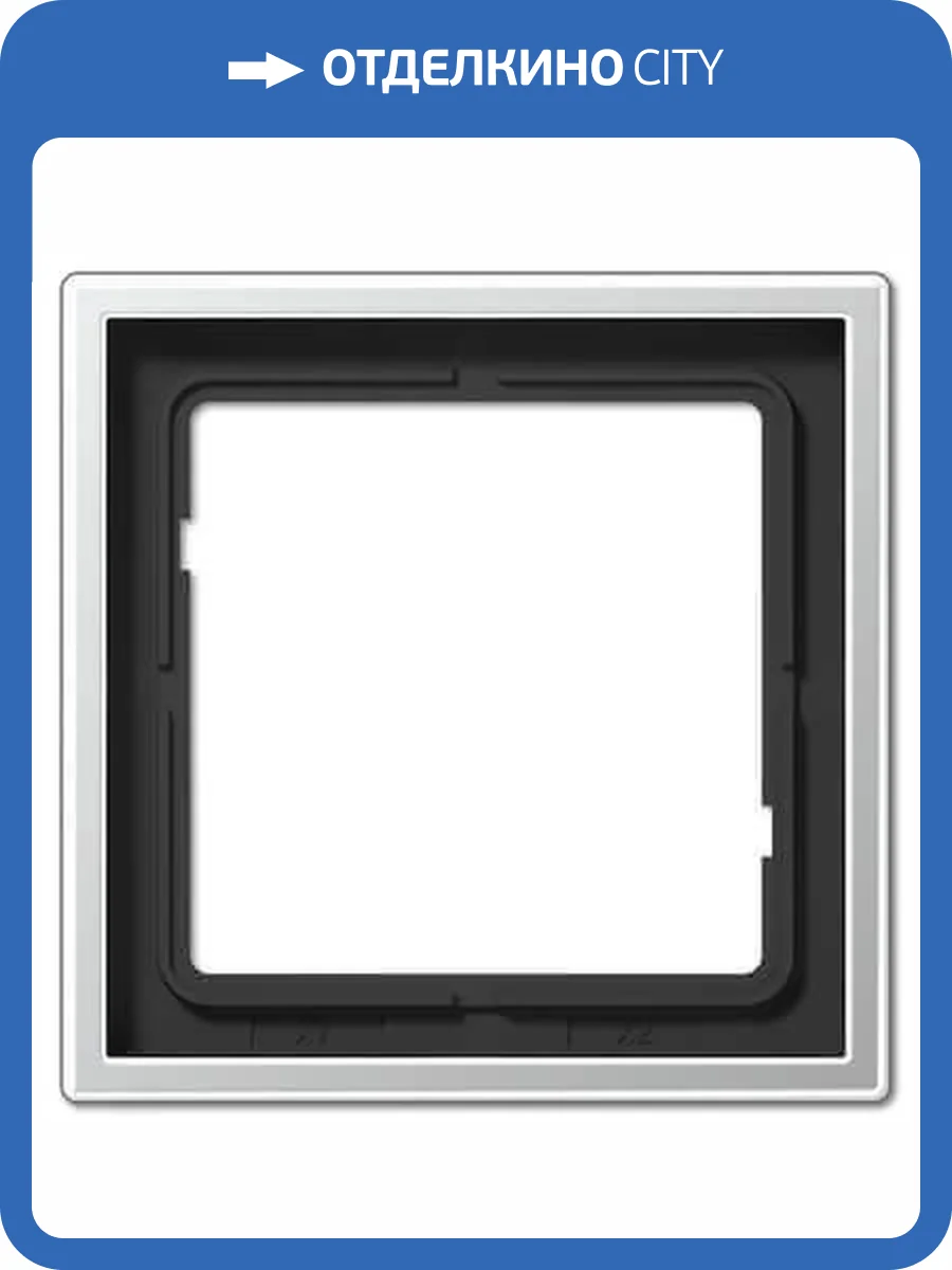 Рамка 1-постовая Jung LS 990 алюминий AL2981 фото 2