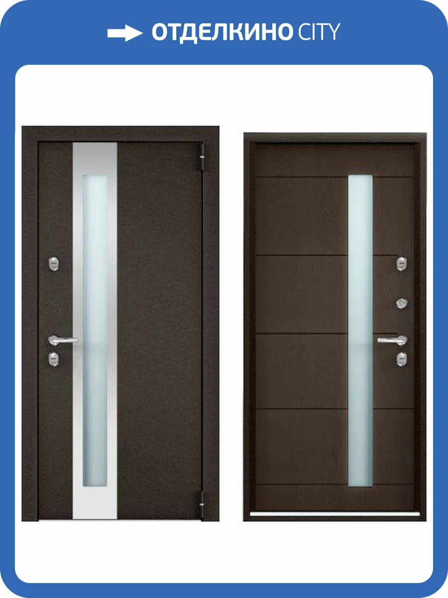 Входная стальная дверь Torex SNEGIR PRO-C MP 961420 Букле коричневый/ПВХ Дуб коньяк 2000x880 фото 2