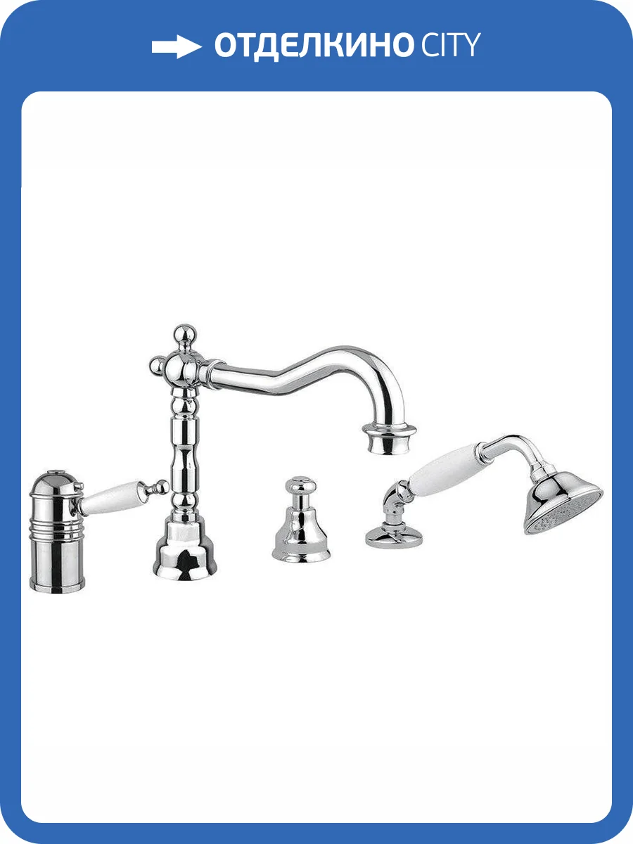 Смеситель Migliore Oxford 19127 термостатический, на борт ванны, хром фото 3