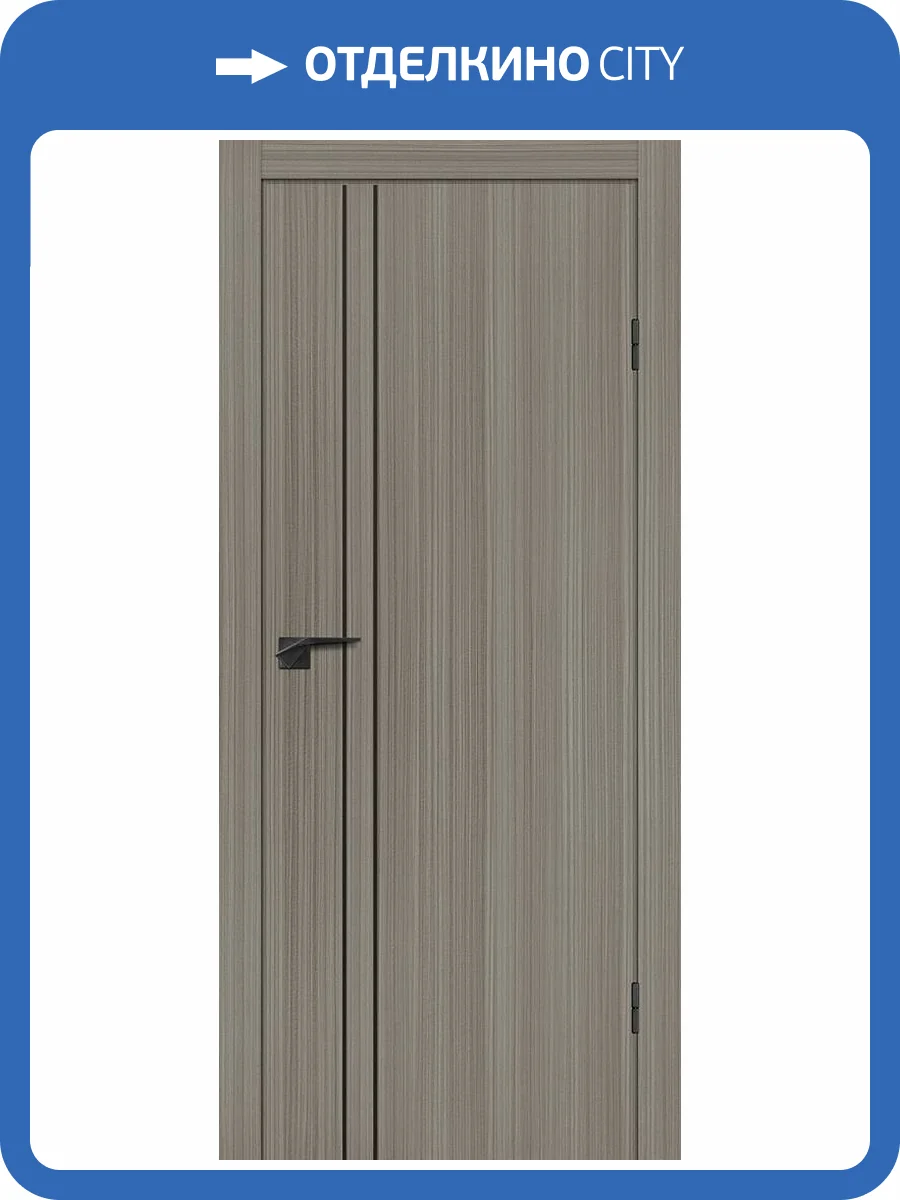 Межкомнатная дверь Profilo Porte P-20 полотно Эвкалипт португальский, молдинг черный 5 мм 700x2000 фото 2