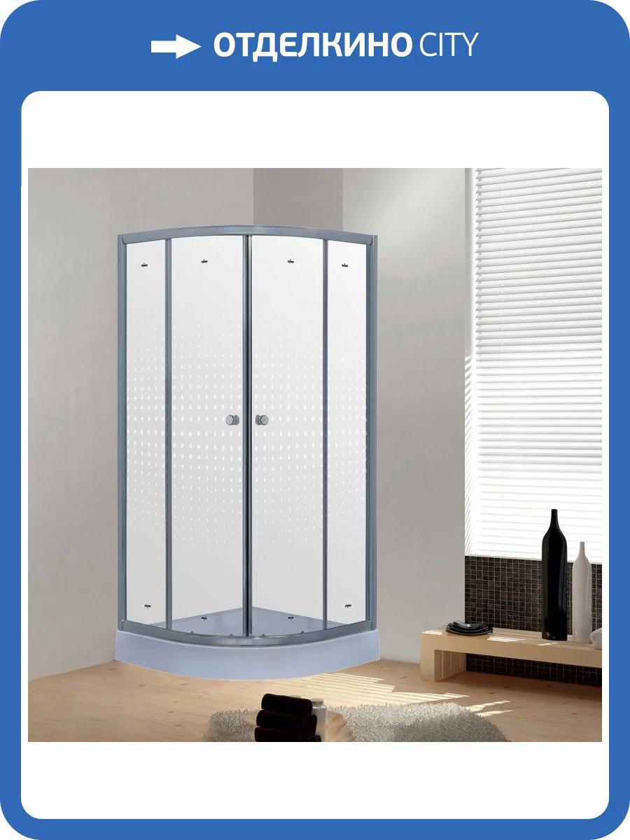 Душевой уголок Timo TL-8001 Romb Glass с поддоном фото 5