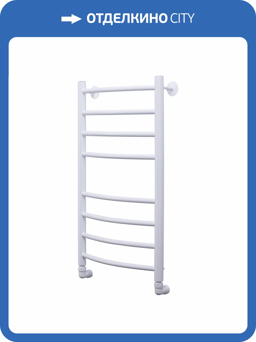 Полотенцесушитель водяной Comfysan Noumi 013790 W-8 80/40 белый матовый фото 4