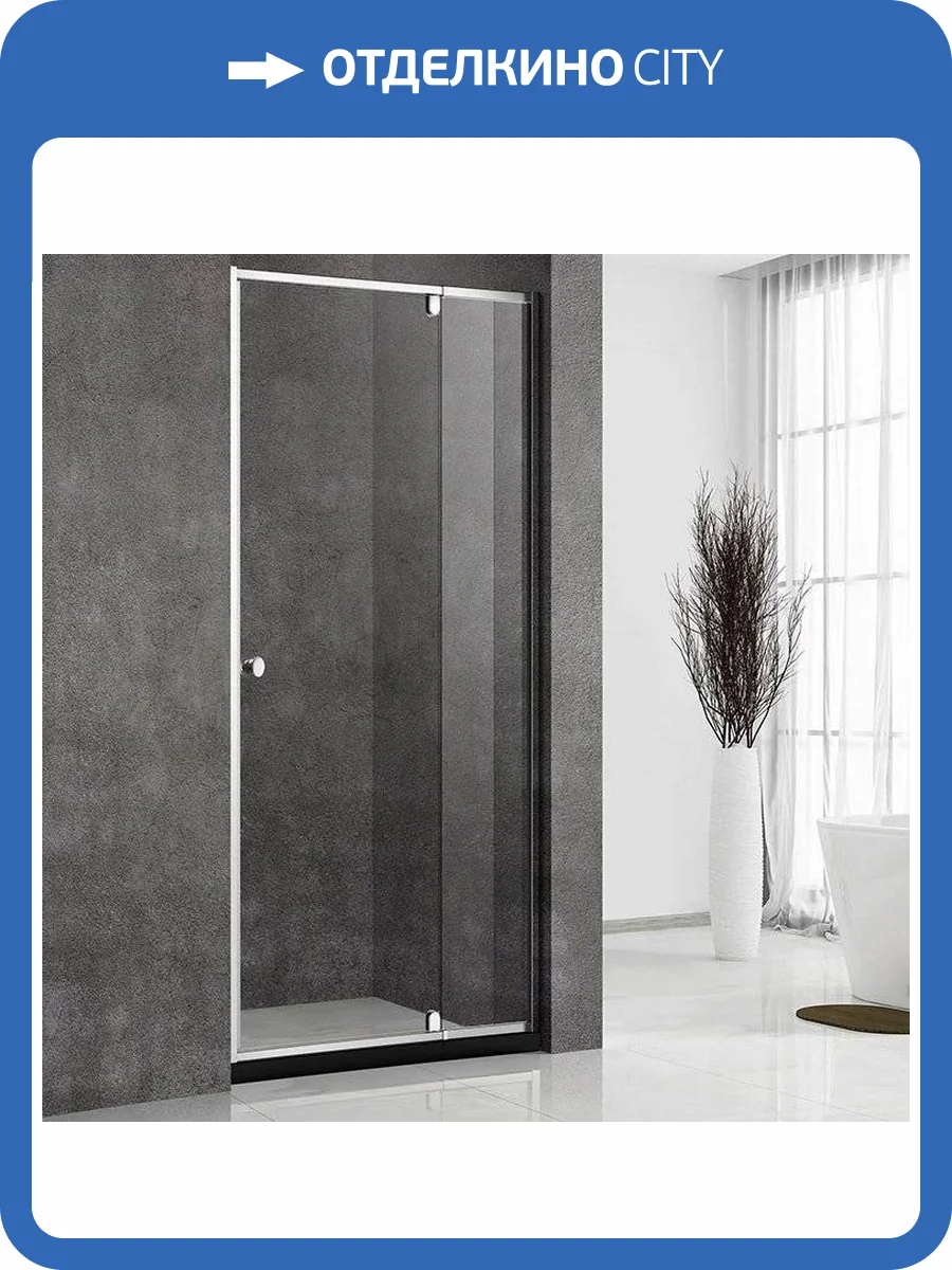 Душевая дверь в нишу Veconi Vianno VN-32 80 см, профиль хром фото 5