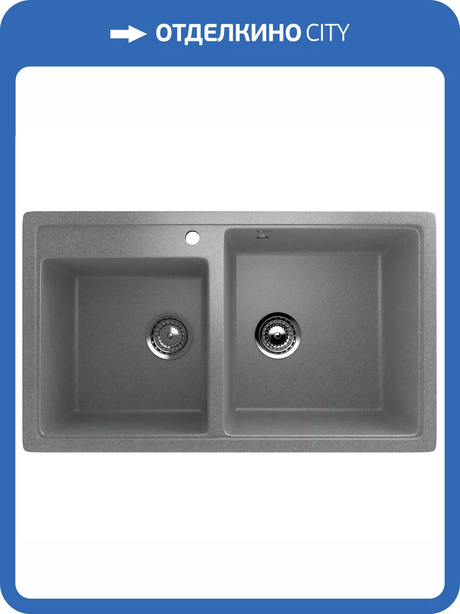 Мойка кухонная Ulgran Classic U-200-342 графит фото 4