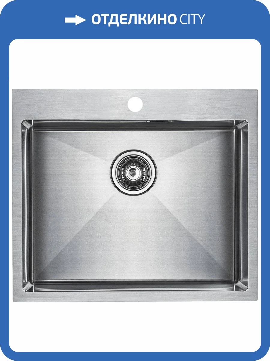 Мойка кухонная Paulmark Isar PM805951-BS брашированная нержавеющая сталь фото 6