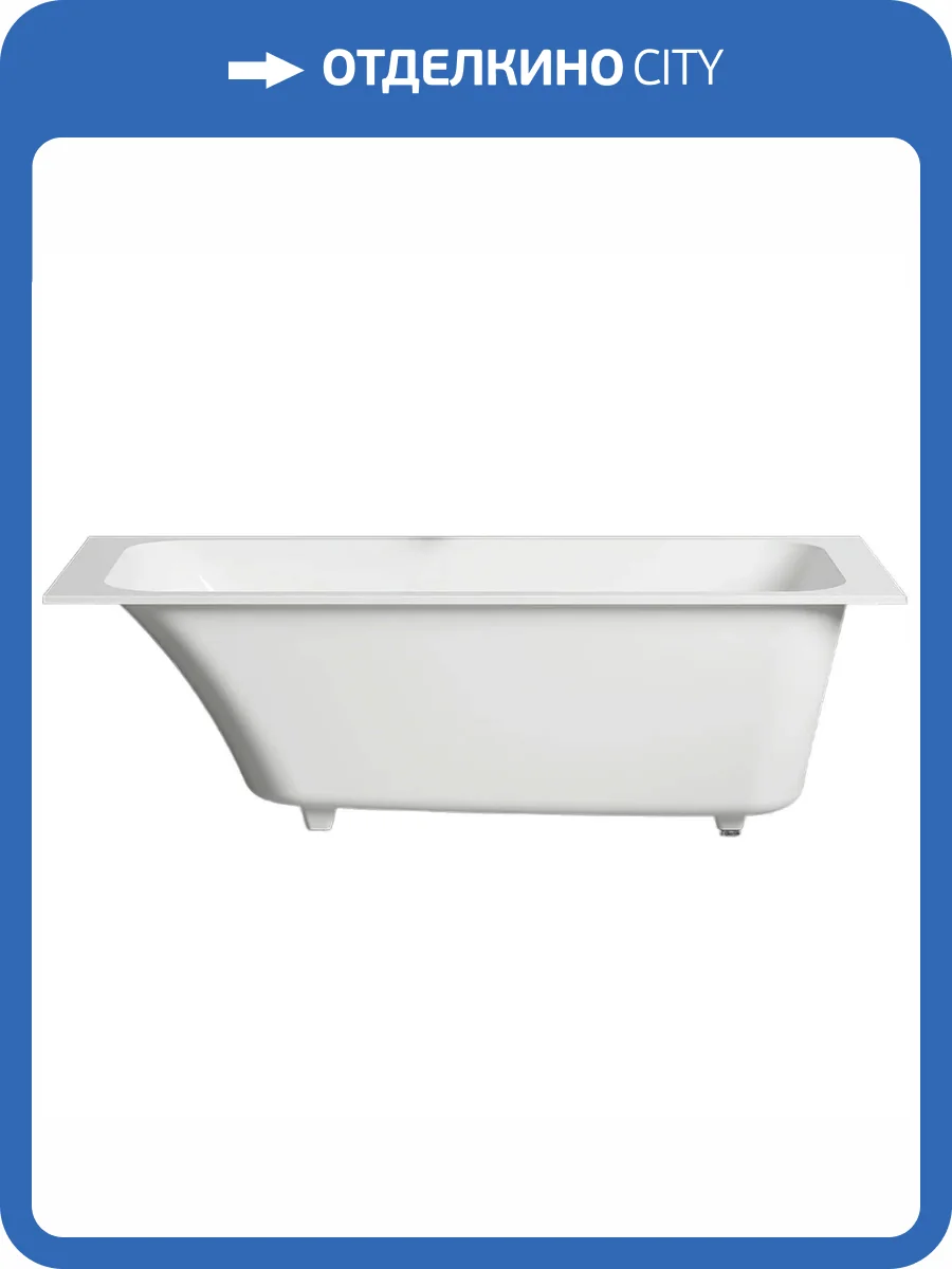 Ванна из искусственного камня Salini Orlanda Kit 102112M 180x80 с щелевидным переливом, матовая фото 7