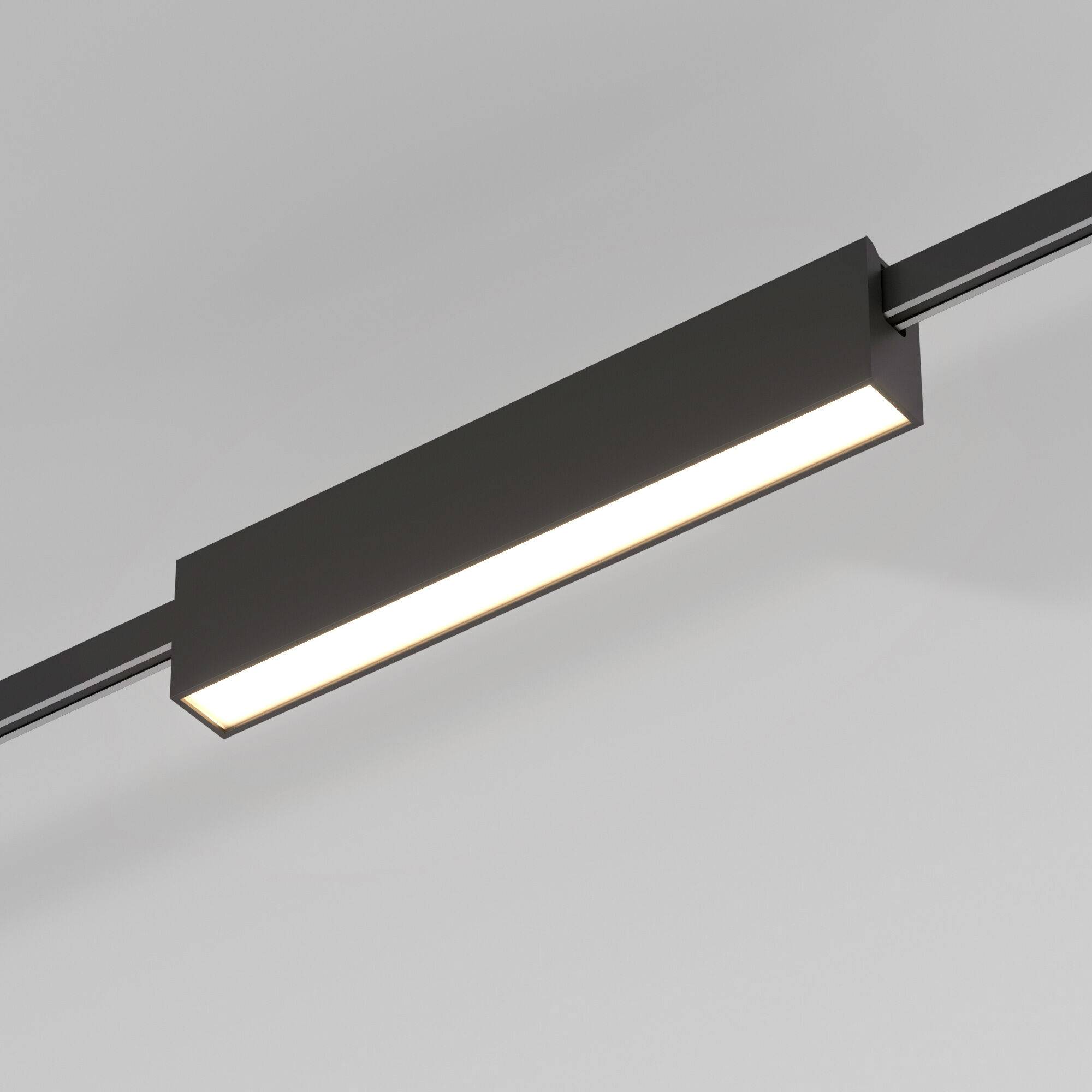 Трековый линейный светодиодный светильник Elektrostandard Esthetic Magnetic 85123/01 12W 3000K черный
