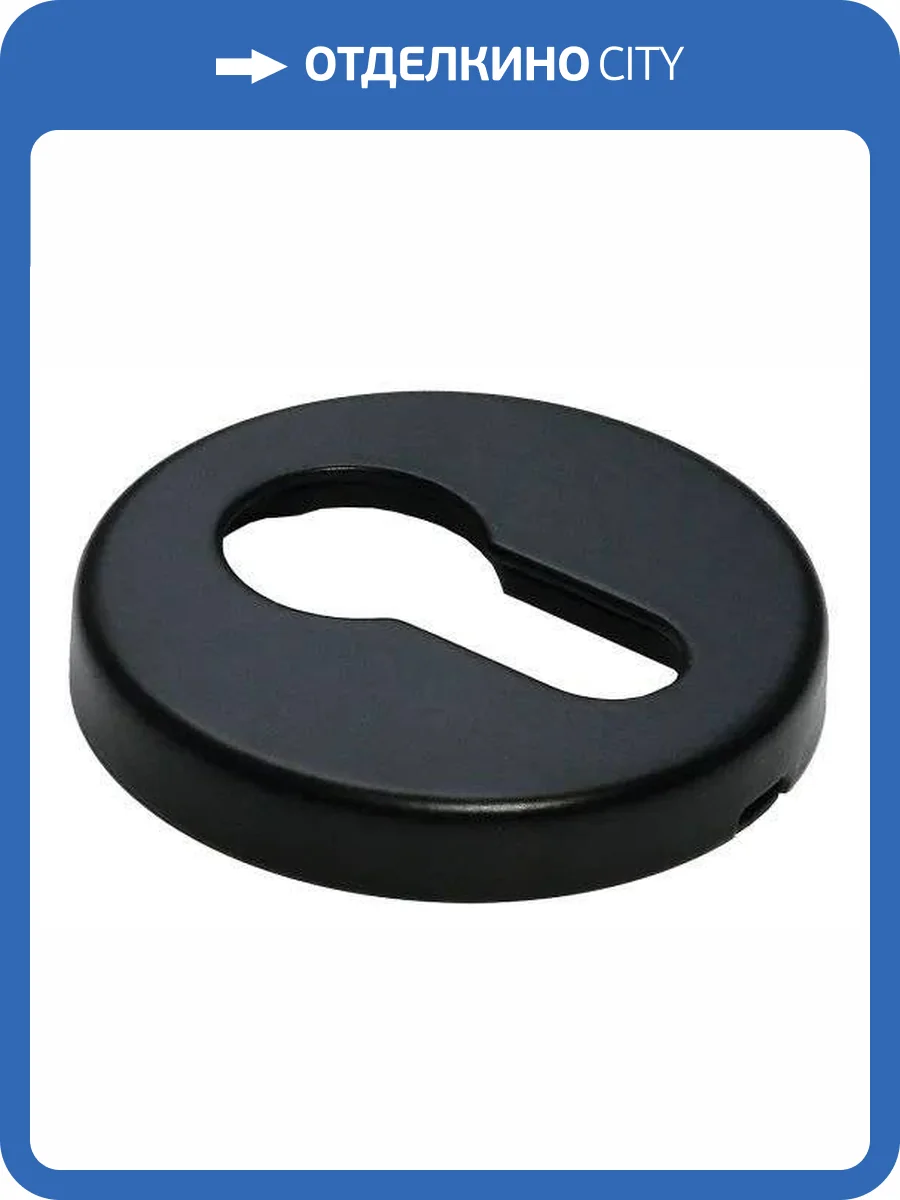 Дверная накладка Morelli LUX-KH-R5 NERO черный толщина розетки - 7мм фото 3