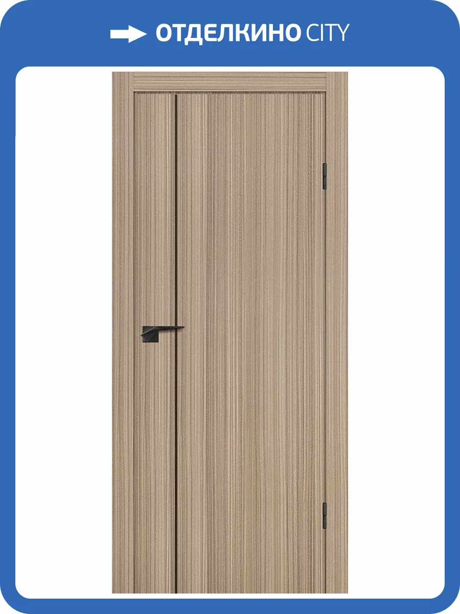 Межкомнатная дверь Profilo Porte P-21 полотно Эвкалипт тасманский, молдинг черный 5 мм 700x2000 фото 2