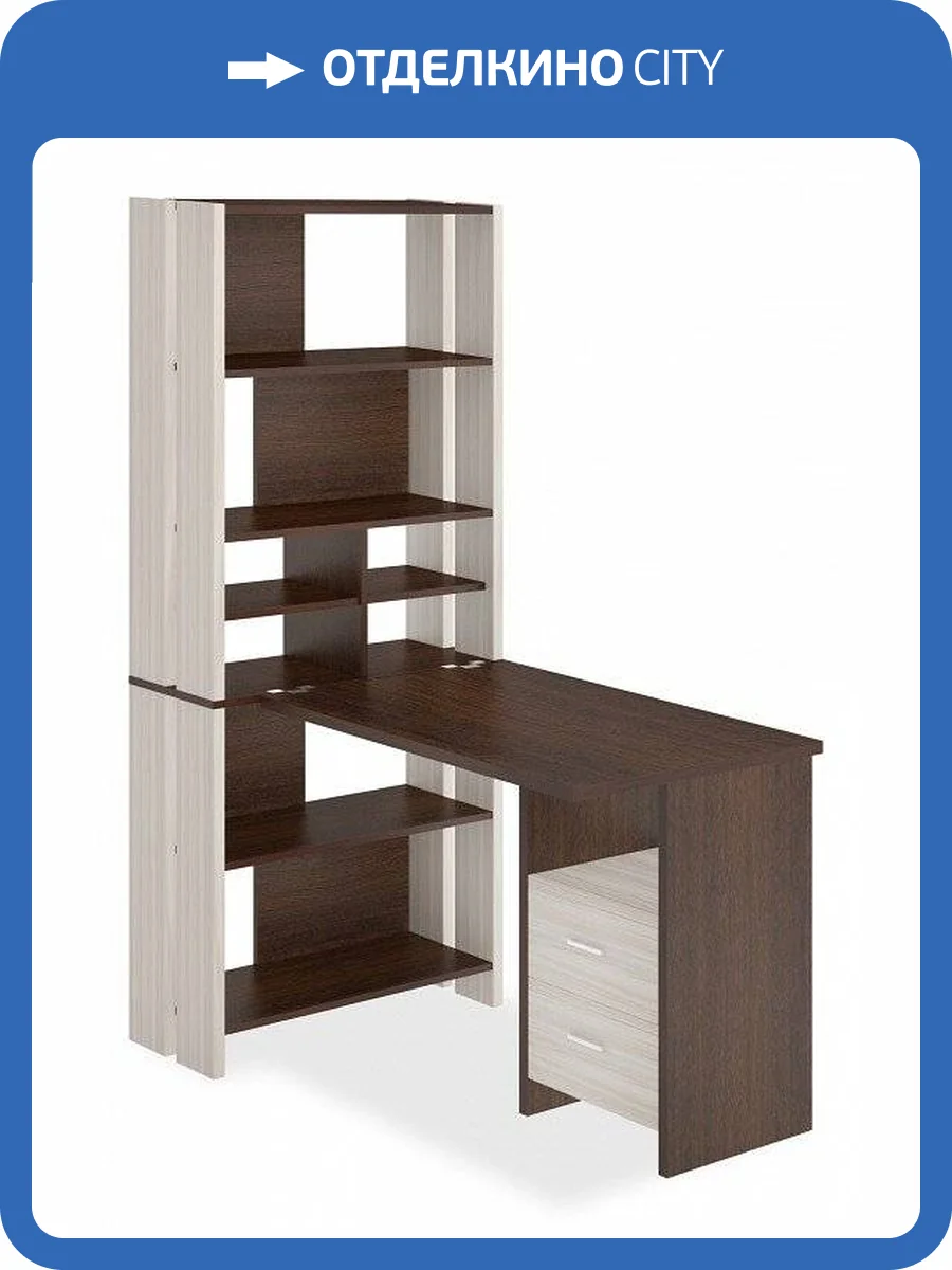 Стол компьютерный Merdes Домино Лайт MER_STL-OVH-S100Pryam_KV фото 2