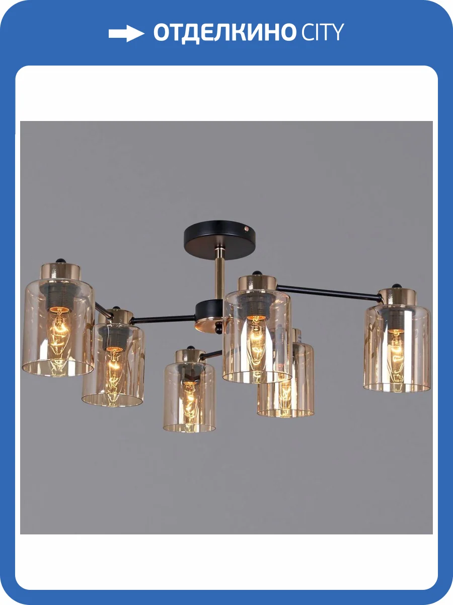 Потолочная люстра Reluce 01606-0.3-06 BK+FGD фото 5