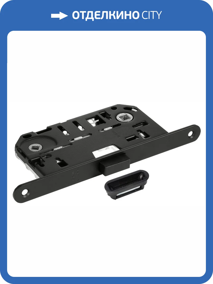 Защелка Morelli IM WC B черный, с ответной планкой W7, магнитная фото 2