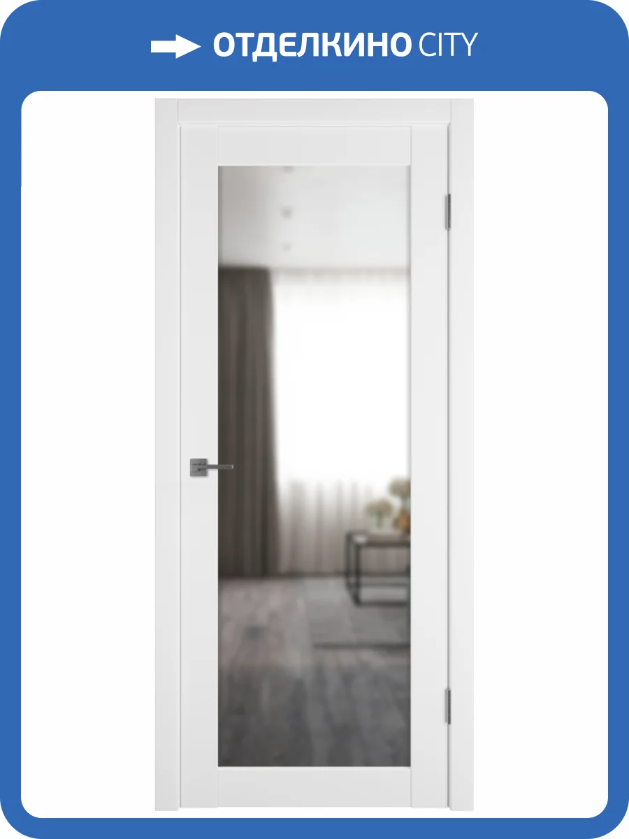 Межкомнатная дверь Владимирская Фабрика Дверей экошпон VFD Emalex 32, Emalex Ice, reflex 700x2000 фото 2