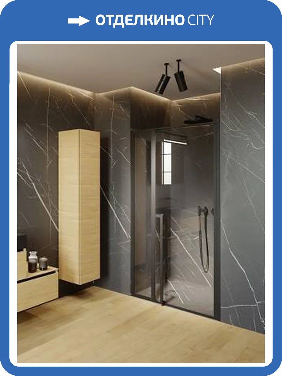 Дверь в нишу Riho Lucid G005006121 GD104 1300x2000 Черный фото 3