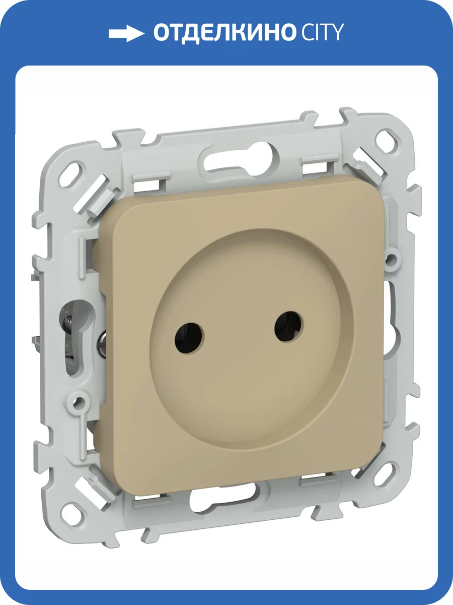 Розетка 1-местная IEK Flite FI-R10-10-K59 хаки фото 2