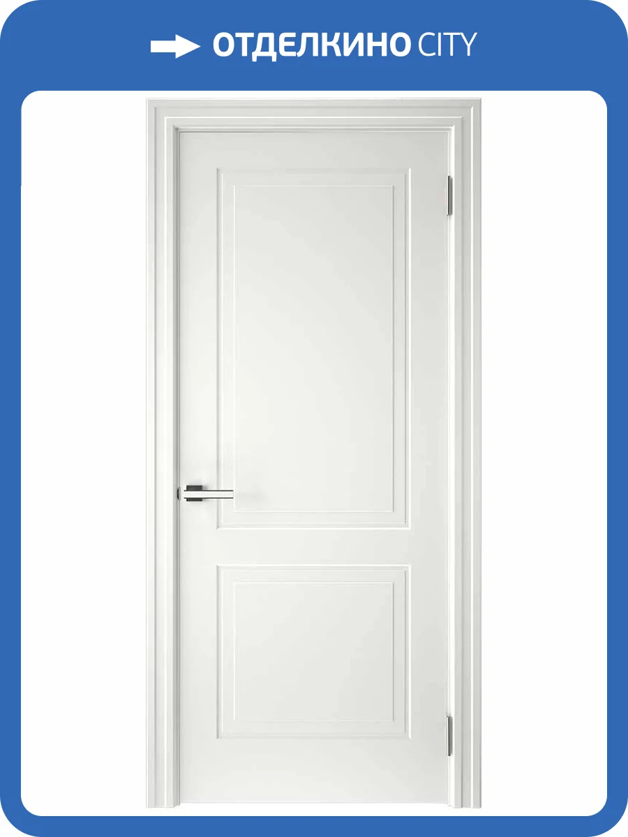 Межкомнатная дверь эмаль Текона СМАЛЬТА-47, глухая, белый 800x2000 фото 2
