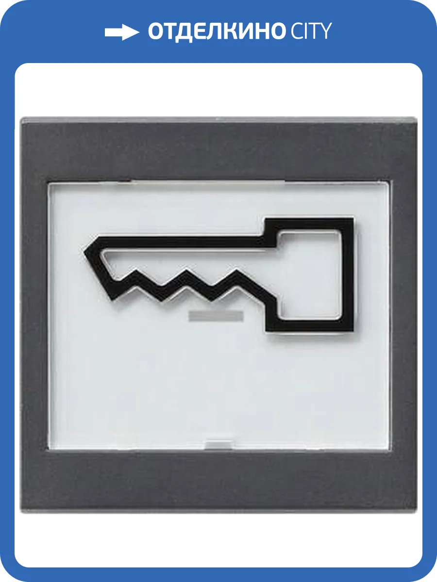 Лицевая панель Gira System 55 выключателя с полем для надписи Дверь антрацит 021828 фото 2