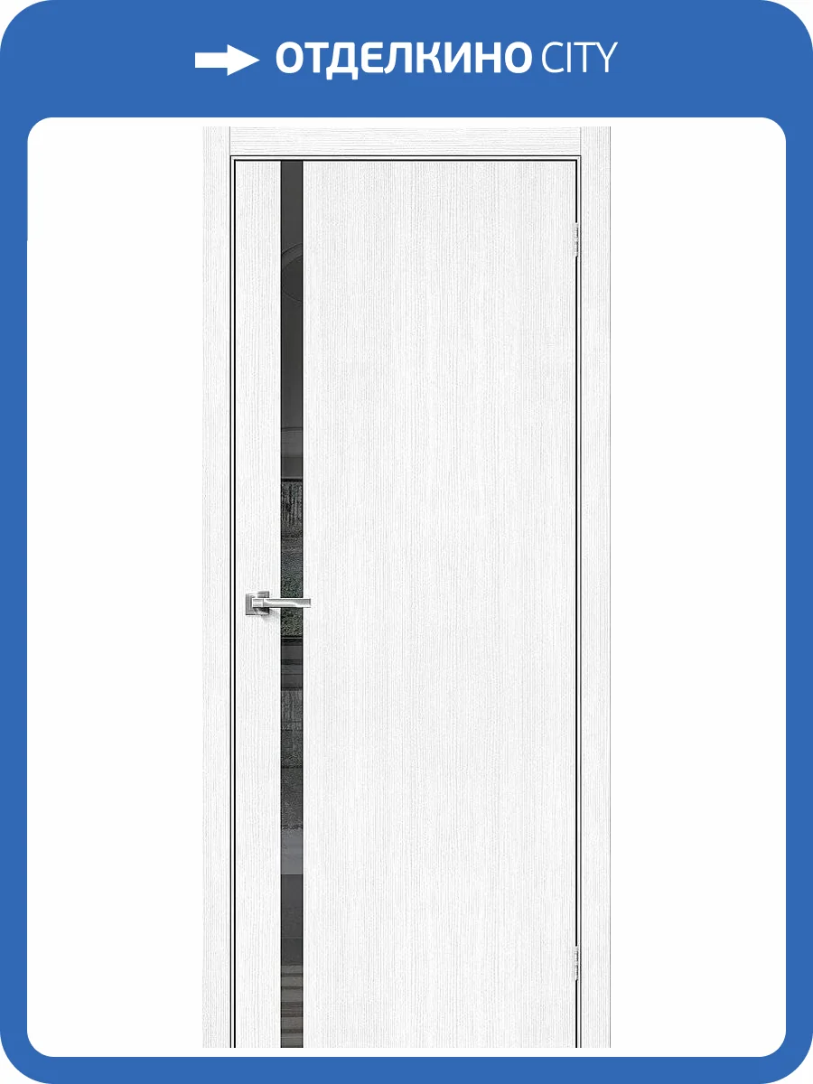 Межкомнатная дверь Bravo 153-1227 Браво-1.55 Snow Melinga 200x90 фото 2