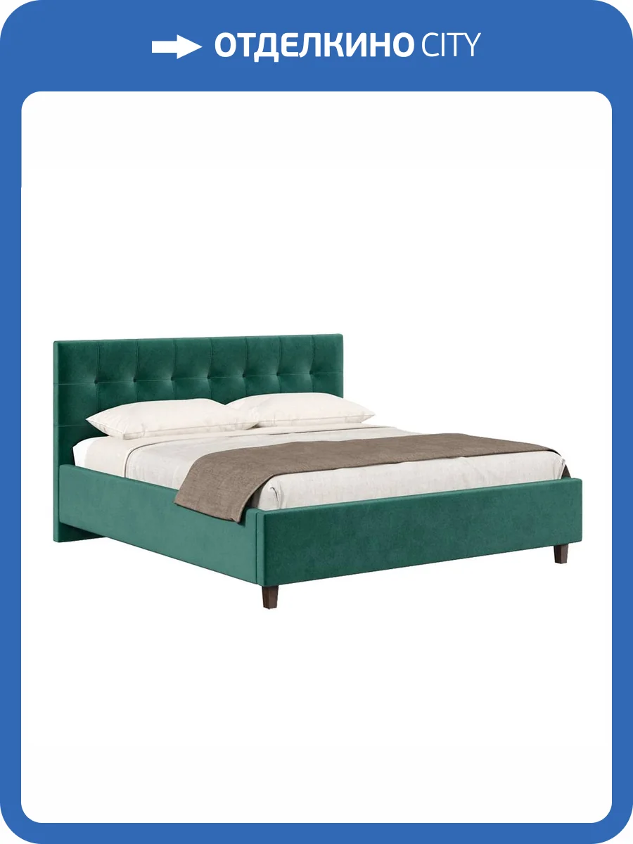 Кровать Хочу домой Турин 00-00161177 зеленый, 180x200 фото 4