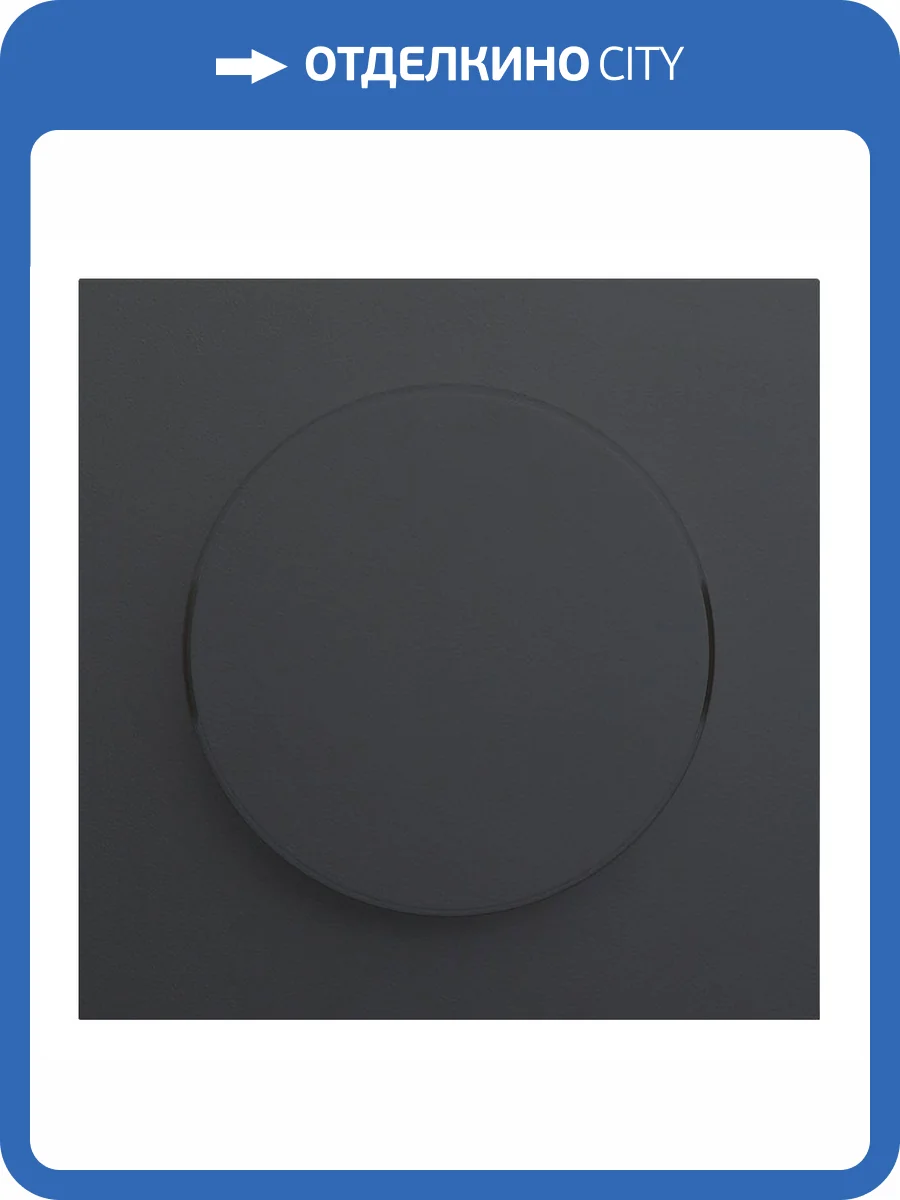 Лицевая панель для диммера Rikett 35721 MB черный сатин фото 2