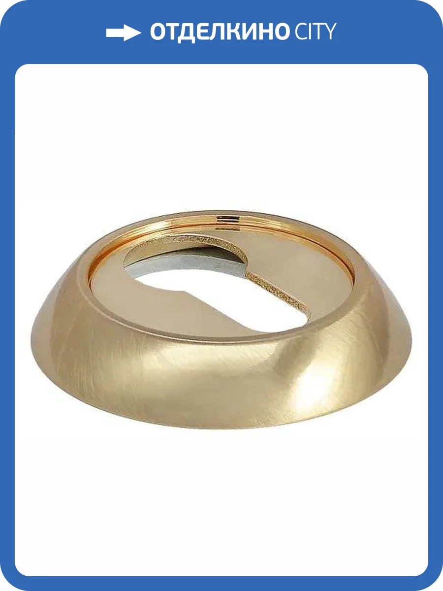 Накладка на цилиндр Morelli MH-KH MH-KH SG/GP (Матовое золото/золото) фото 2