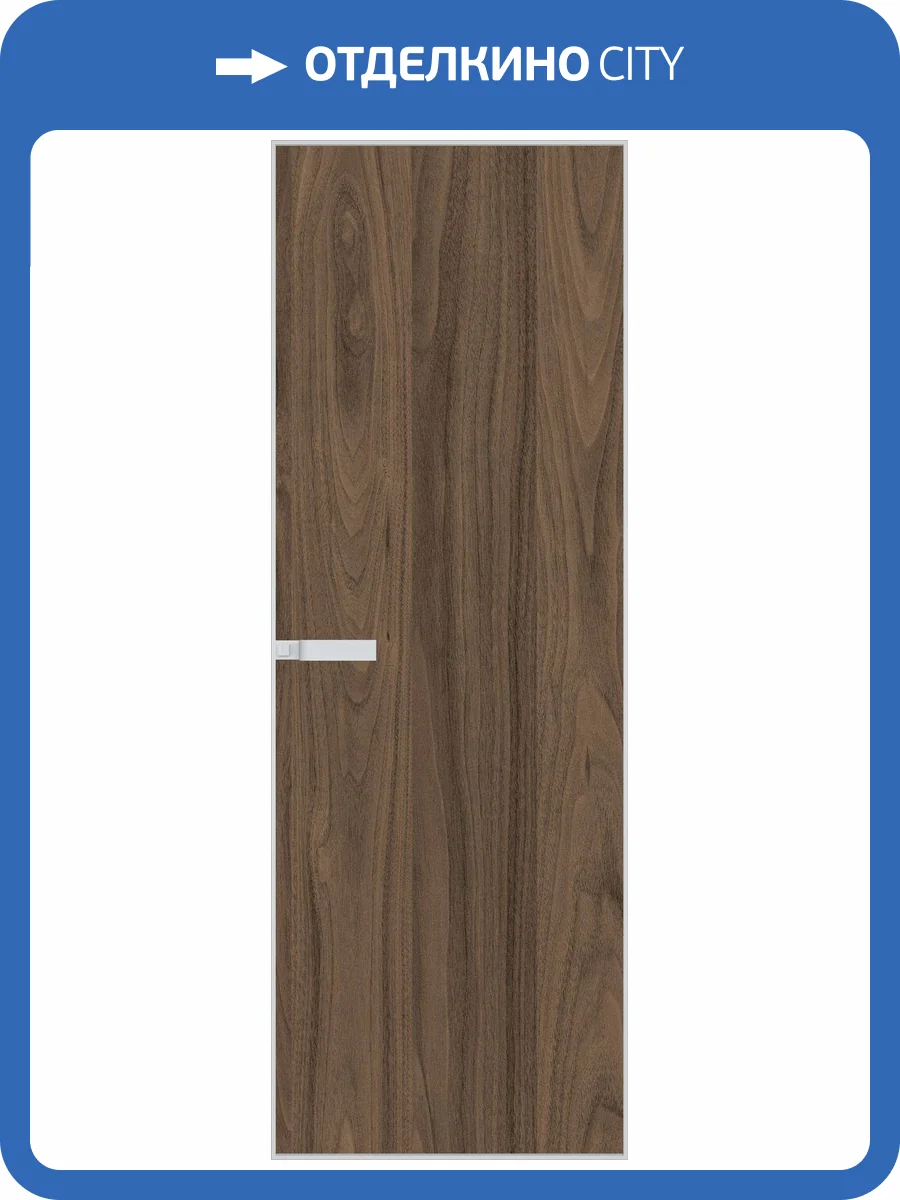 Межкомнатная дверь Profil Doors 1 AGN цвет профиля Вайт, алюминиевая панель ясень горный 600x2000 фото 2