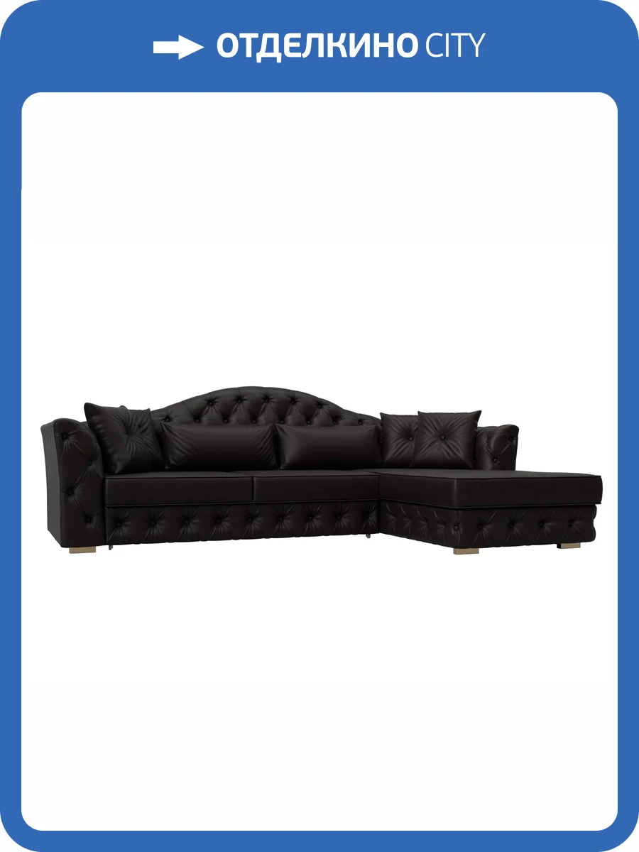 Диван угловой Лига Диванов Артис 128030 Коричневый фото 10