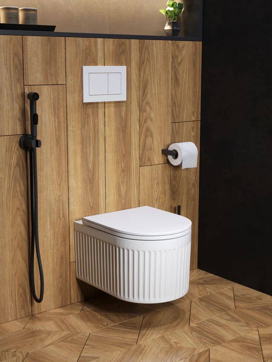 Унитаз подвесной Watersense Paula Vortex W00087 безободковый, сиденье микролифт фото 5