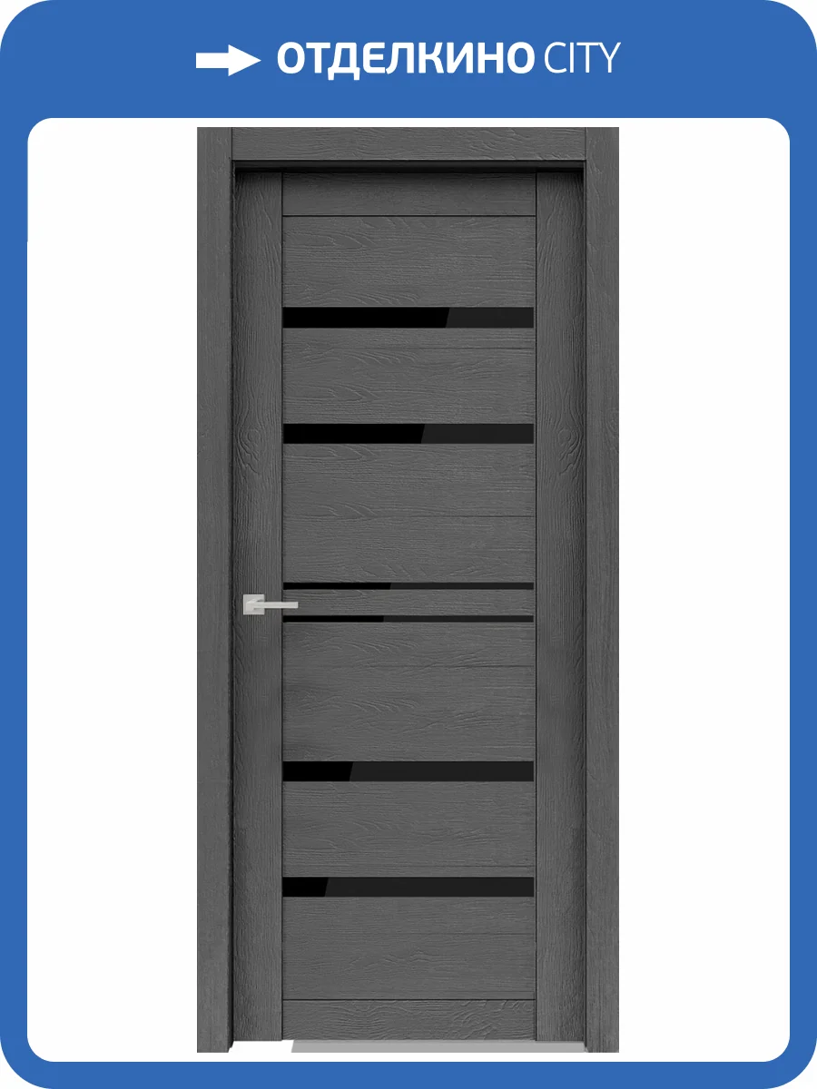 Межкомнатная дверь Verda Велюкс 1 ДО (Ясень Грей) 2000x800 фото 2