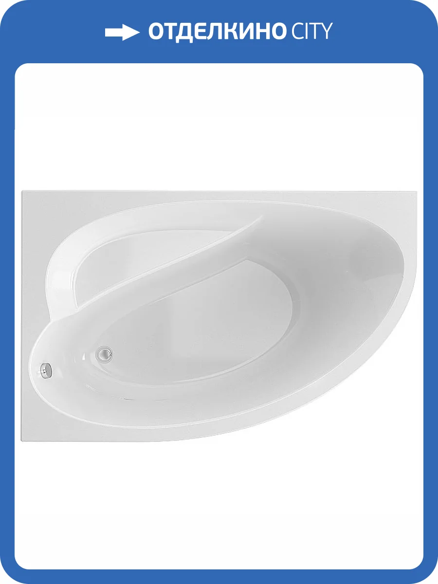Акриловая ванна Timo Iva IVA1610L 160x100 без каркаса фото 5