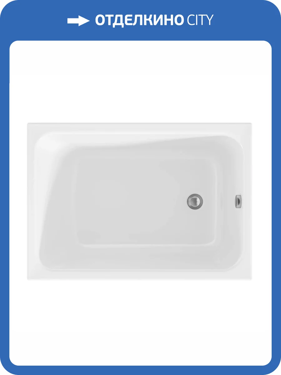 Акриловая ванна Marka One Lett 100x70 01лет1070 белая фото 4