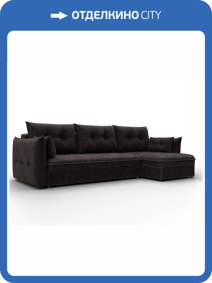 Диван угловой Лига Диванов Лига-100 133662 Коричневый фото 11