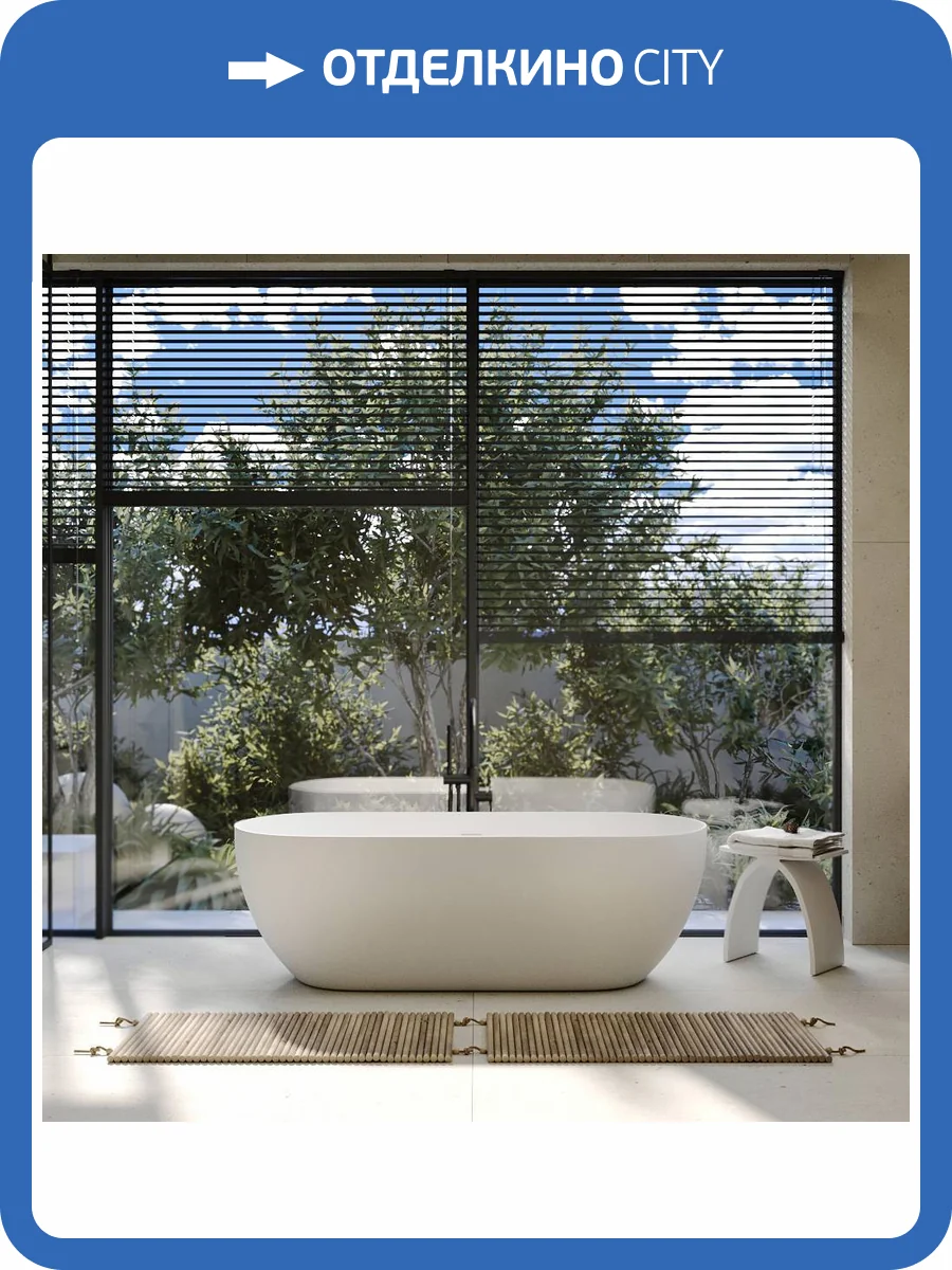 Ванна из искусственного камня Abber Stein AS9613-1.6 160x75 белая матовая фото 11