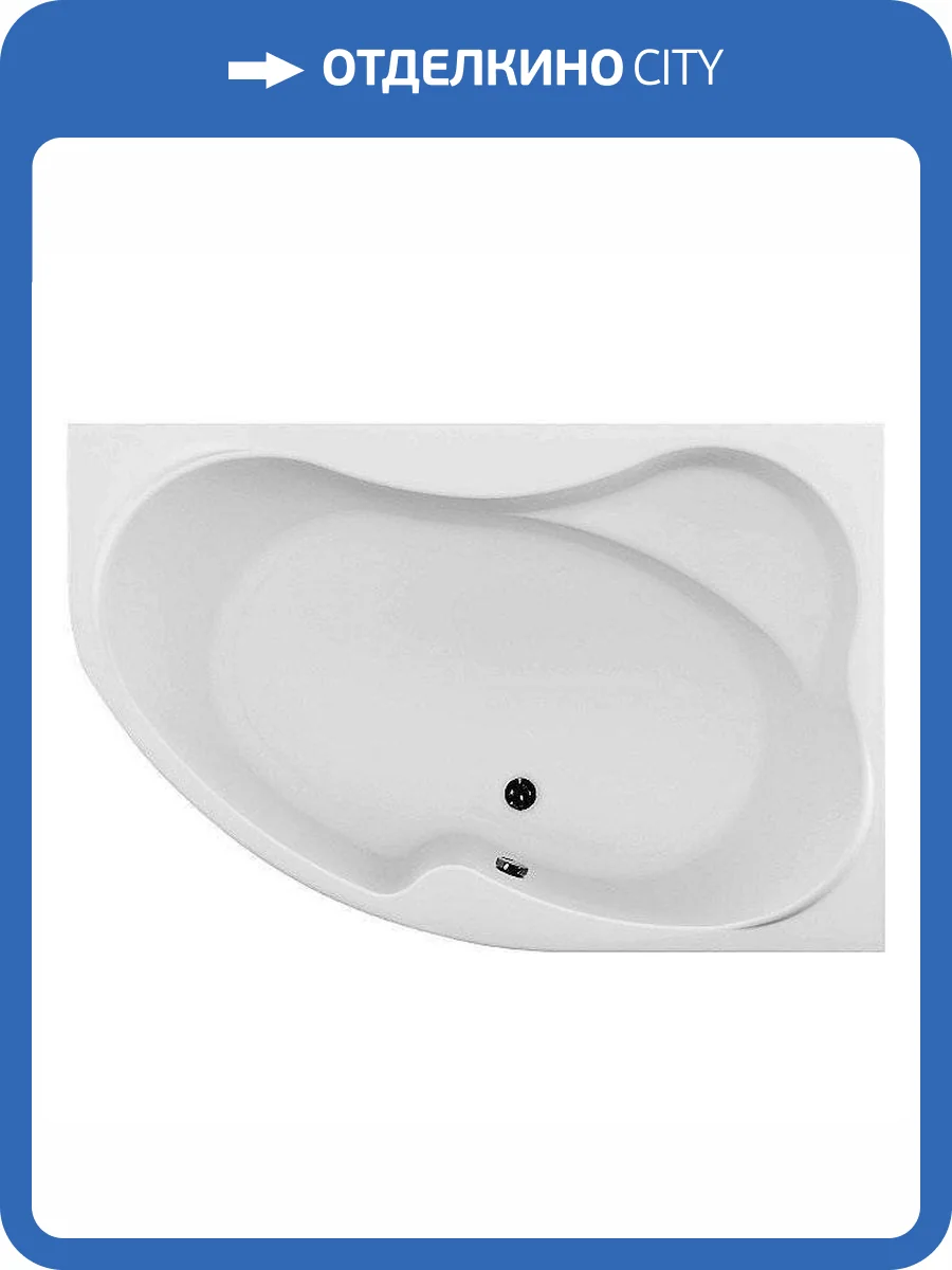 Акриловая ванна Aquanet Capri 205386 160x100 правая, с каркасом фото 15