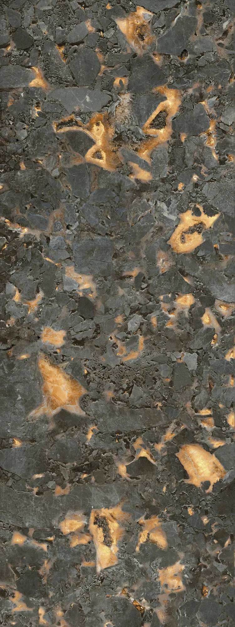 Керамогранит Kerama Marazzi Лава SL1232G0342R6 чёрный лаппатированный обрезной 119.5x320