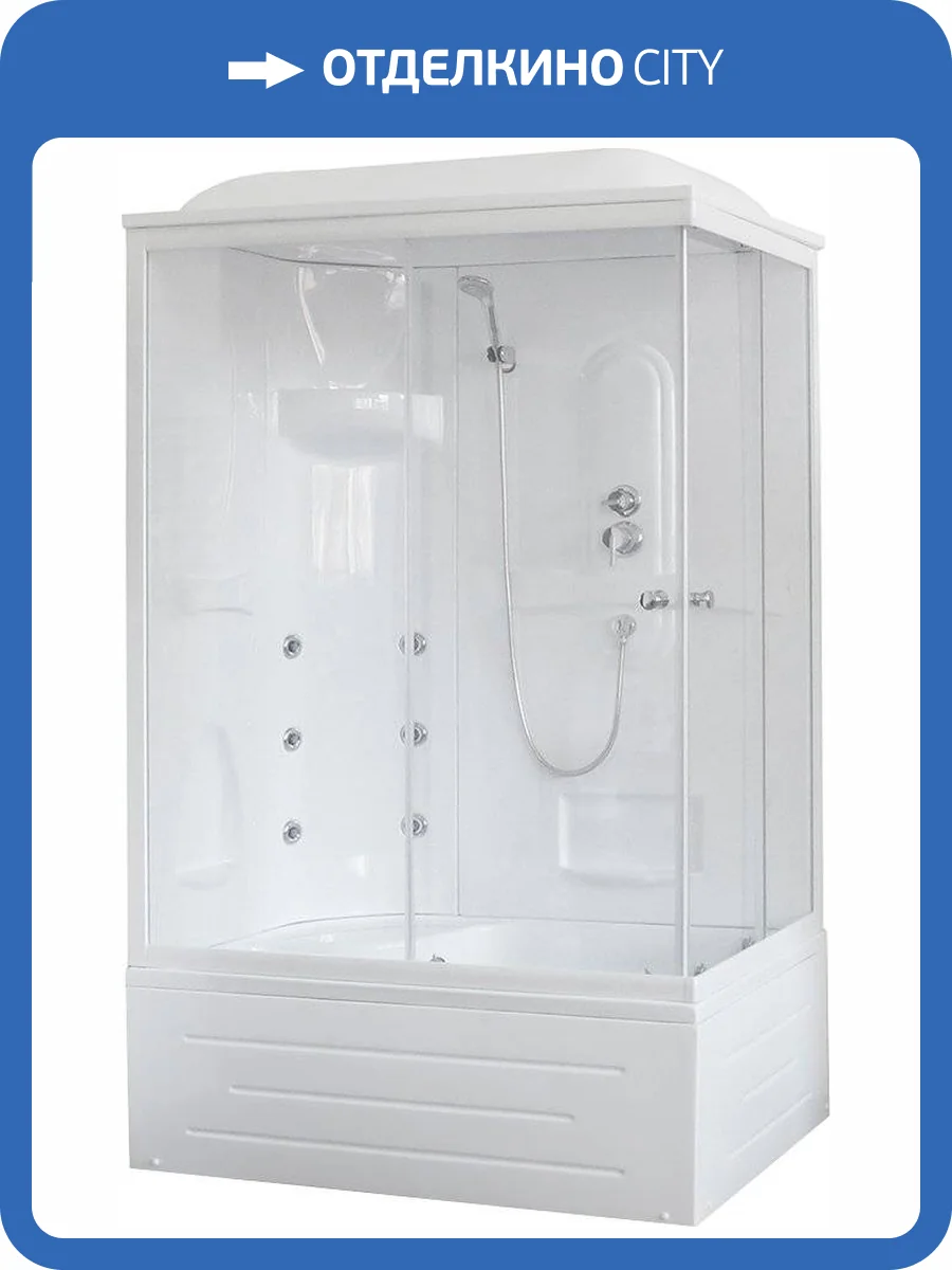 Душевая кабина Royal Bath BP RB8120BP2-T-L с высоким поддоном, с сиденьем фото 5