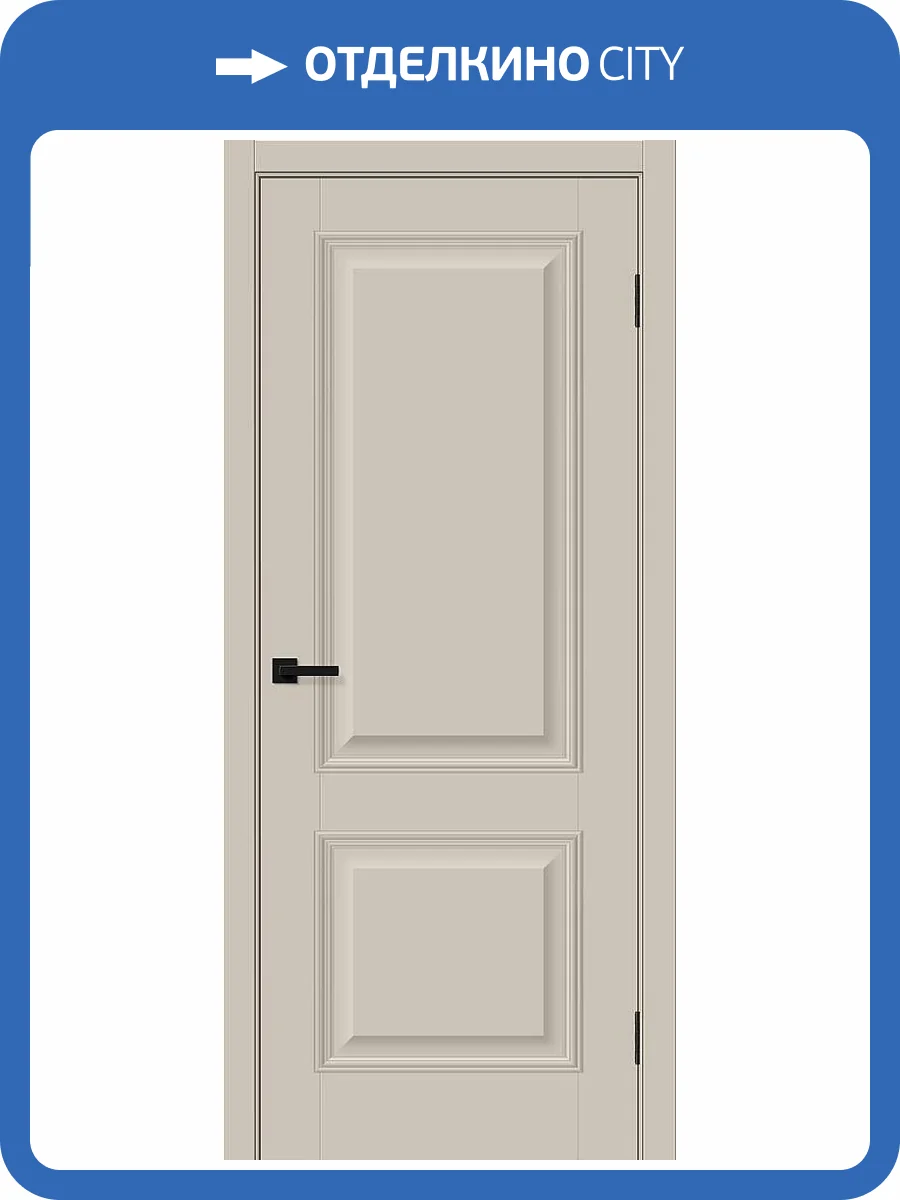 Межкомнатная дверь Bravo Классик-12 полотно Cream Silk 700x2000 фото 2