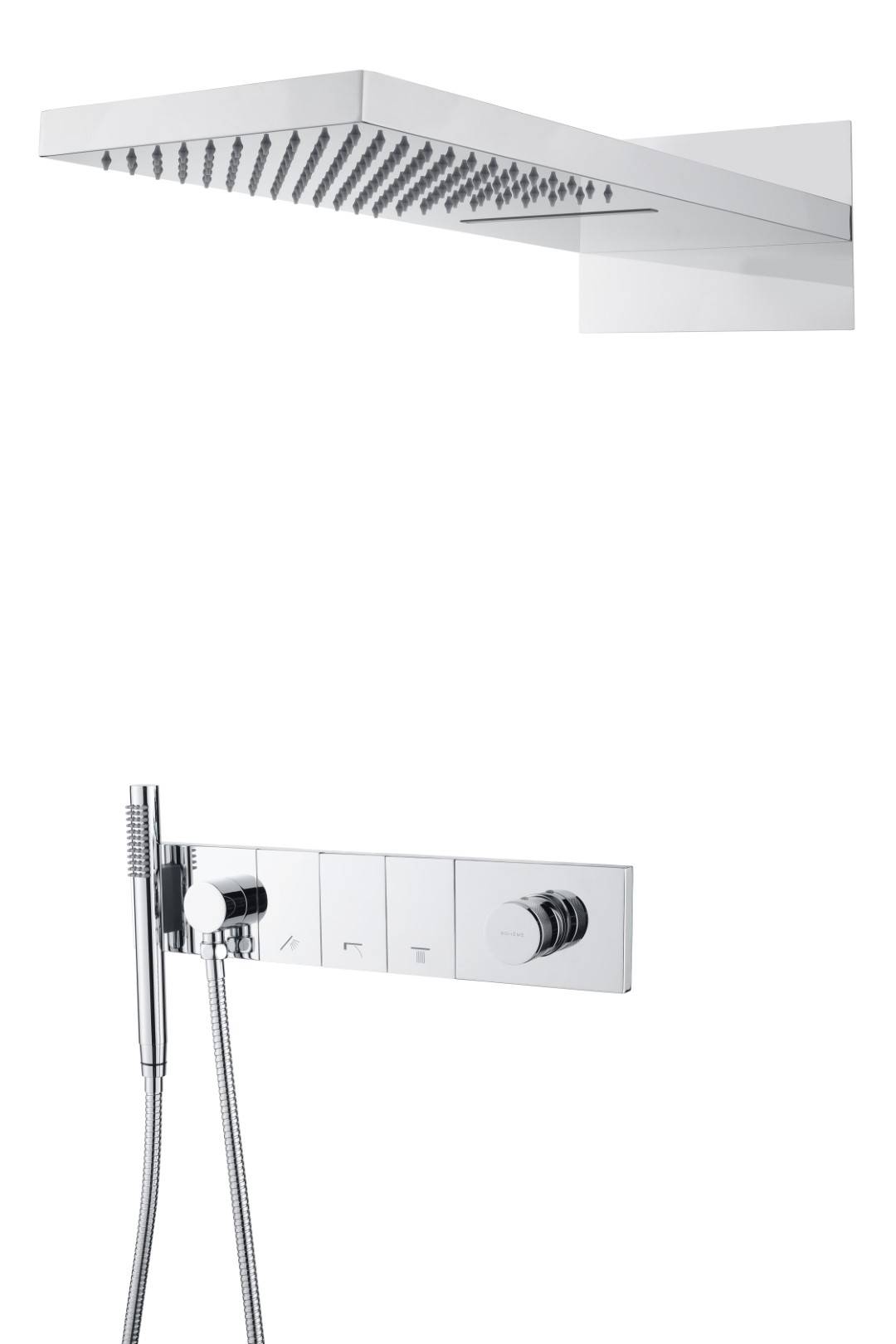 Душевой комплект Boheme Zodiac 132-CR трехпозиционная, Chrome