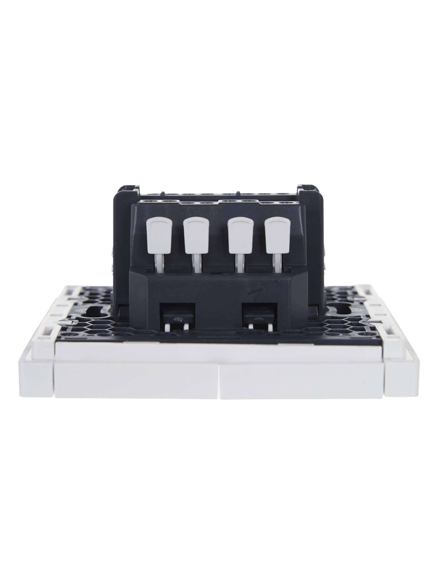 Выключатель 2-клавишный проходной IEK Forte&Piano FP-V22-1-10-1-K01 белый фото 4